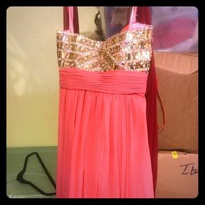 Bright Pink Evening Gown